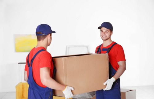 House removals team planning a move in Teddington