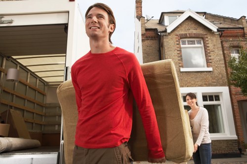 A moving van in Teddington ready for a residential relocation
