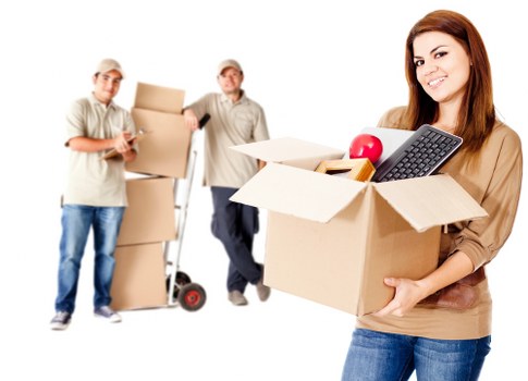Moving boxes and packed belongings ready for a home move in Teddington