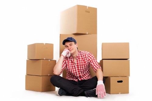 Protective wrapping used for delicate furniture removals in Teddington